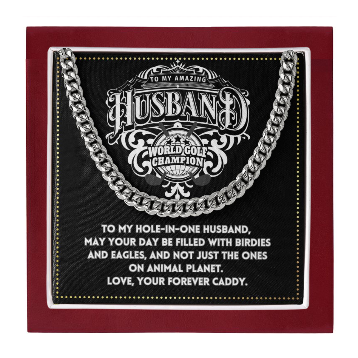 JGF Jewelry Gifts for Family Golf Theme 40th Birthday Gifts For Husband Golfer