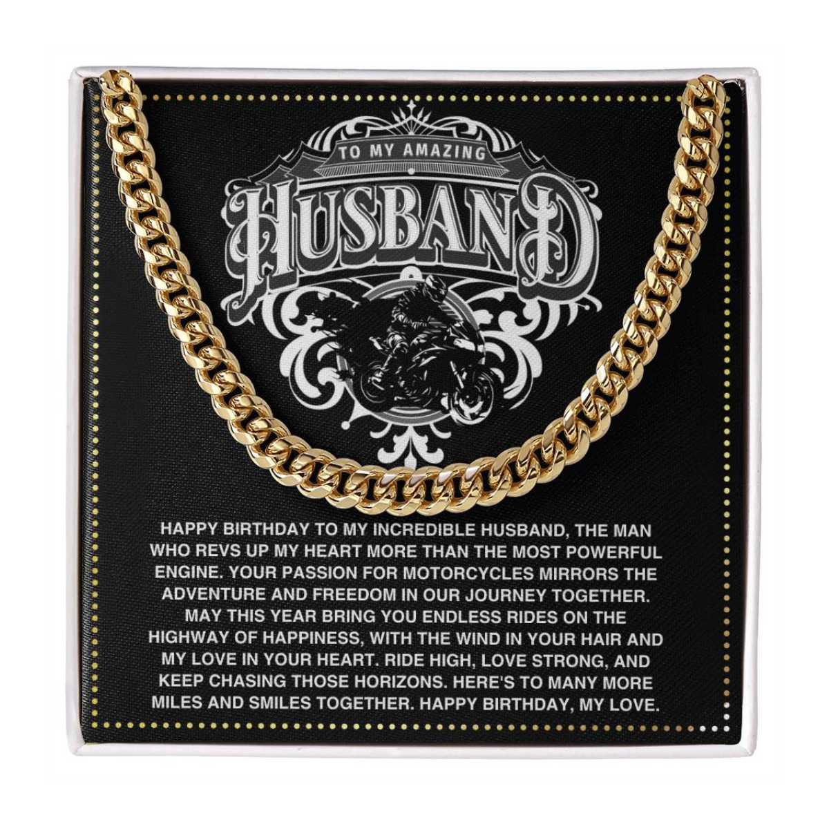 JGF Jewelry Gifts for Family Husband Birthday Gifts For Motorcycle Riders