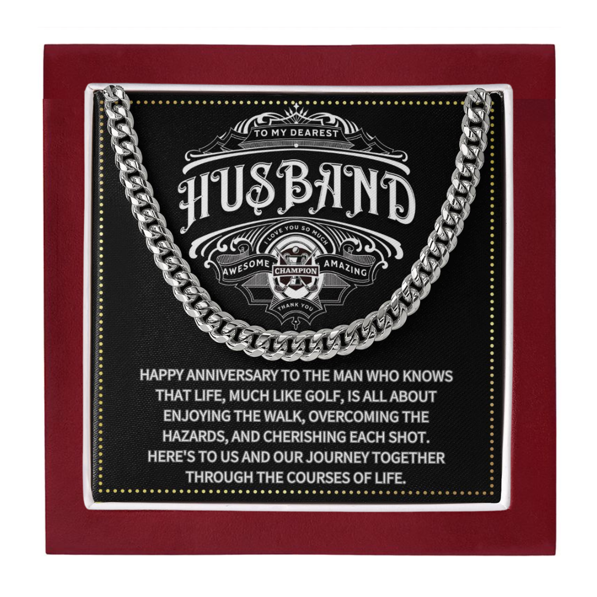 JGF Jewelry Gifts for Family 25th Wedding Anniversary For Husband From Wife