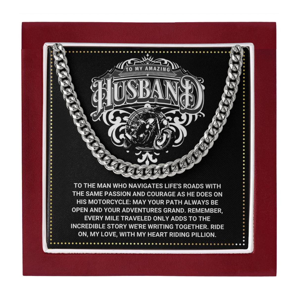 JGF Jewelry Gifts for Family Motorbike Husband Gifts 50 Year Old Birthday For Men