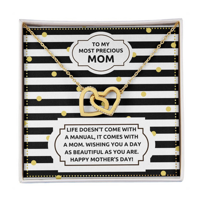 JGF Jewelry Gifts for Family Double Heart Pendant Necklace For Women