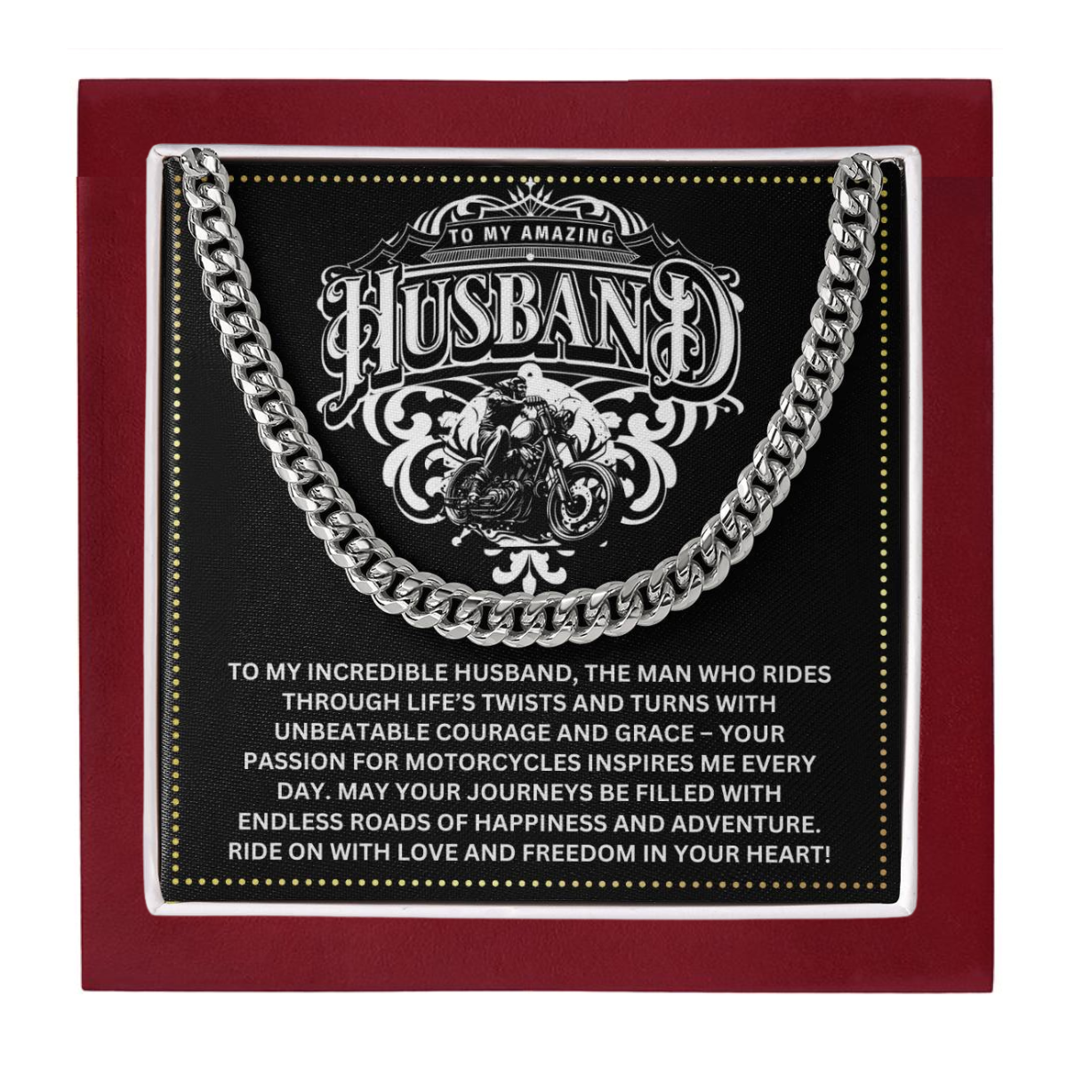 JGF Jewelry Gifts for Family Motorbike Husband Gifts 40 Years Old Birthday