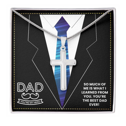 JGF Jewelry Gifts for Family New Dad Gifts After Birth Cross Necklace For Boys