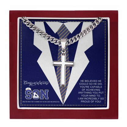 JGF Jewelry Gifts for Family Navy Military Gifts For Son
