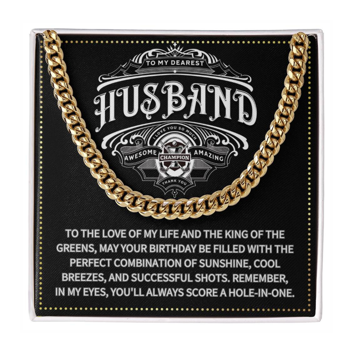 JGF Jewelry Gifts for Family Husband Golf Gifts 50 Years Old Birthday