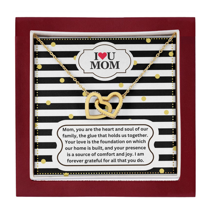 JGF Jewelry Gifts for Family Moms Birthday Gift From Daughter Heart Pendant Necklace