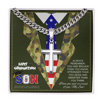 JGF Jewelry Gifts for Family Mother to Military Son Gifts From Mom