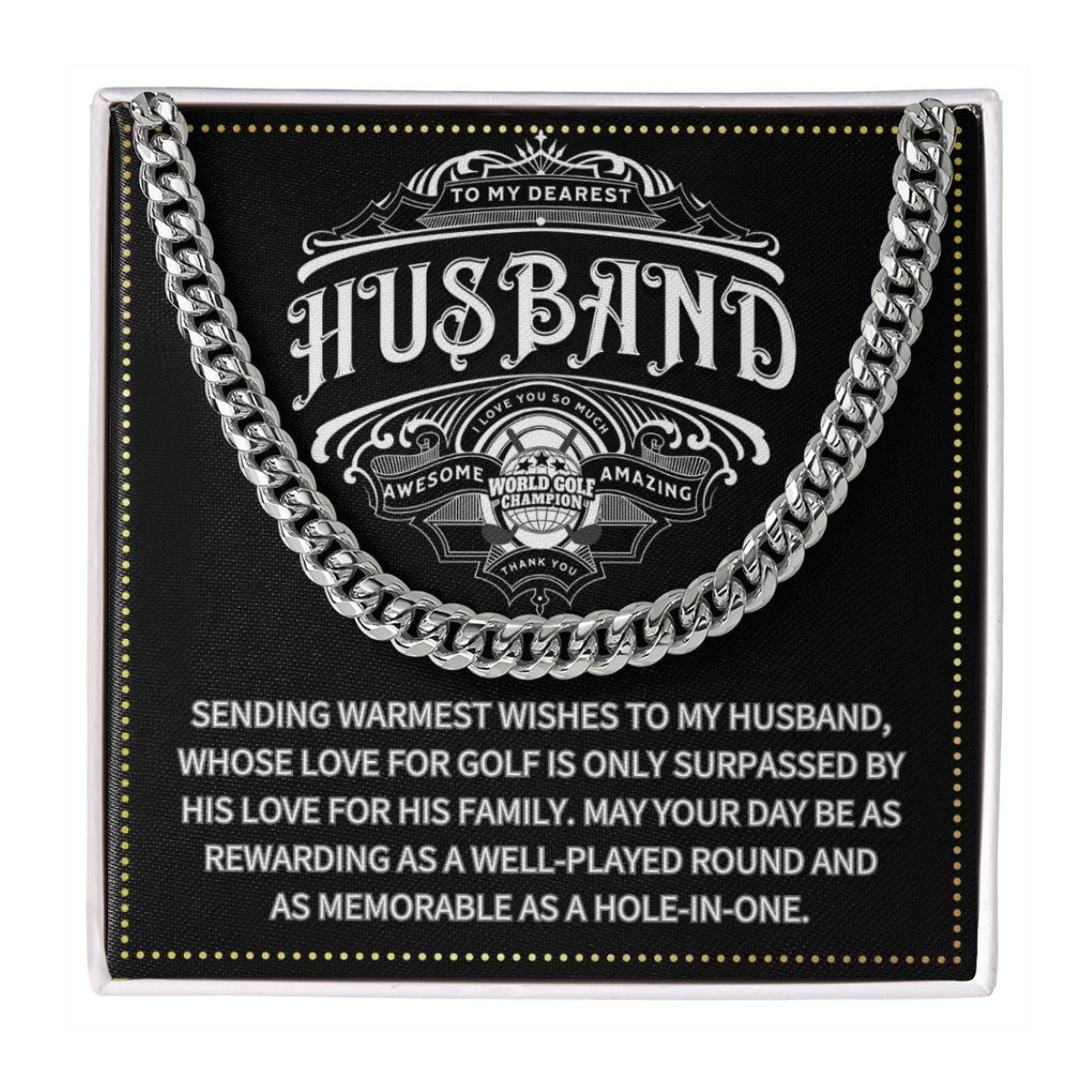 JGF Jewelry Gifts for Family Husband Golf Gifts 50 Plus Birthday For Men