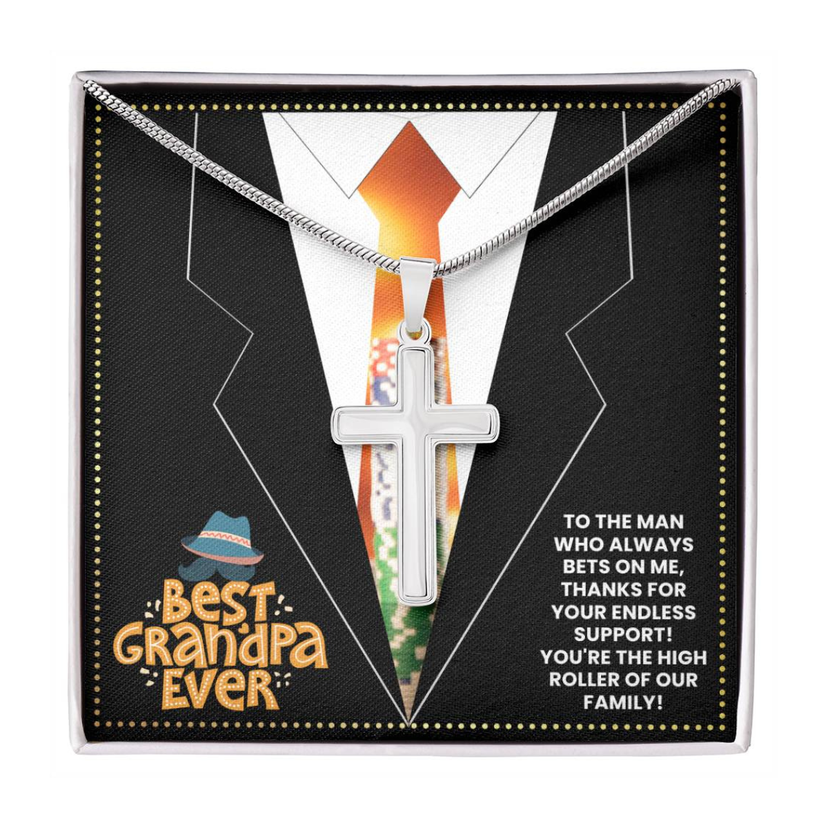 JGF Jewelry Gifts for Family Casino Poker Gifts For Men Him Grandpa Gifts From Grandchildren