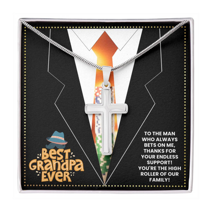 JGF Jewelry Gifts for Family Casino Poker Gifts For Men Him Grandpa Gifts From Grandchildren