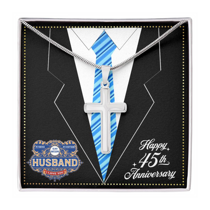JGF Jewelry Gifts for Family 45 Year 45th Wedding Anniversary For Him Husband
