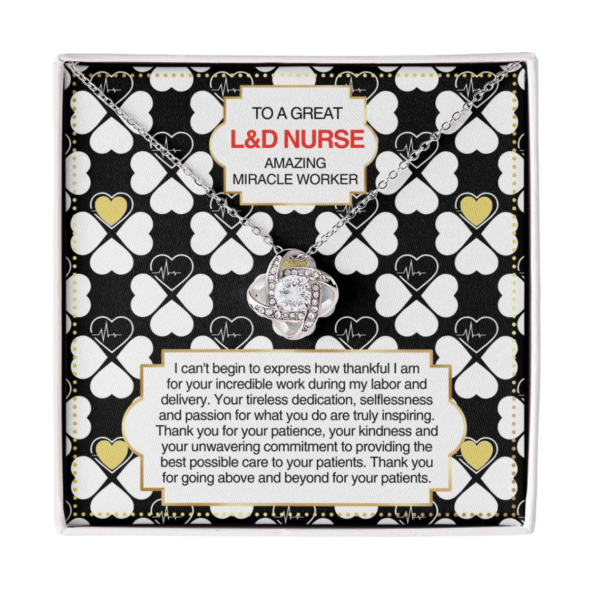 JGF Jewelry Gifts for Family L&D Nurse Thank You Gifts