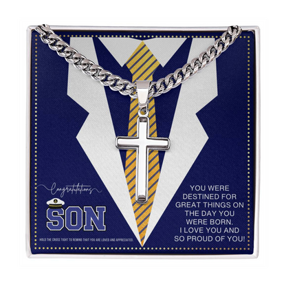 JGF Jewelry Gifts for Family US Navy Graduation Gifts For Son