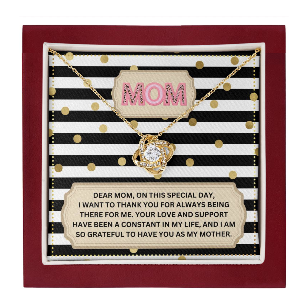 JGF Jewelry Gifts for Family I Love You Mom Necklace From Son And Daughter