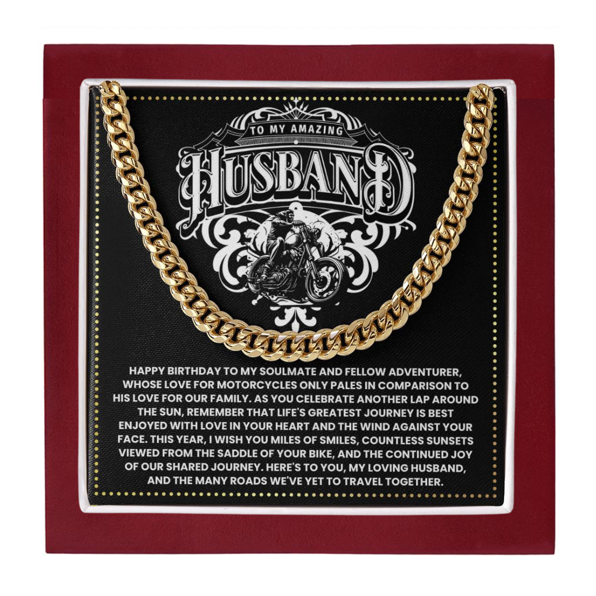 JGF Jewelry Gifts for Family Motorbike Husband Gifts 50 Years Old For Men