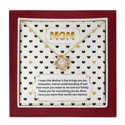 JGF Jewelry Gifts for Family Interlocking Heart Necklace First Mothers Day Gifts For New Mom Jewelry