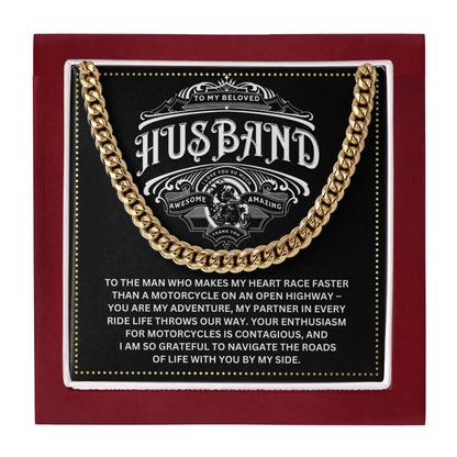 JGF Jewelry Gifts for Family Husband Birthday Gift Motorcycle From Wife