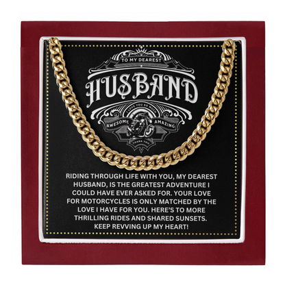 JGF Jewelry Gifts for Family My Husband Rides A Motorcycle Gifts For Him