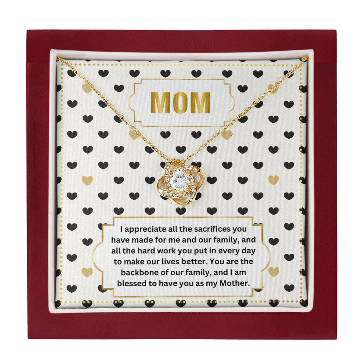 JGF Jewelry Gifts for Family To My Mom Necklace From Daughter And Son