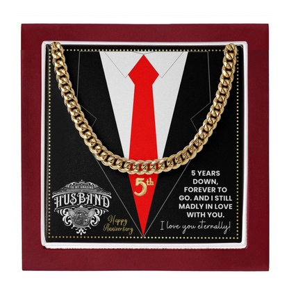 JGF Jewelry Gifts for Family 5th Anniversary For Husband Chain Necklace For Men