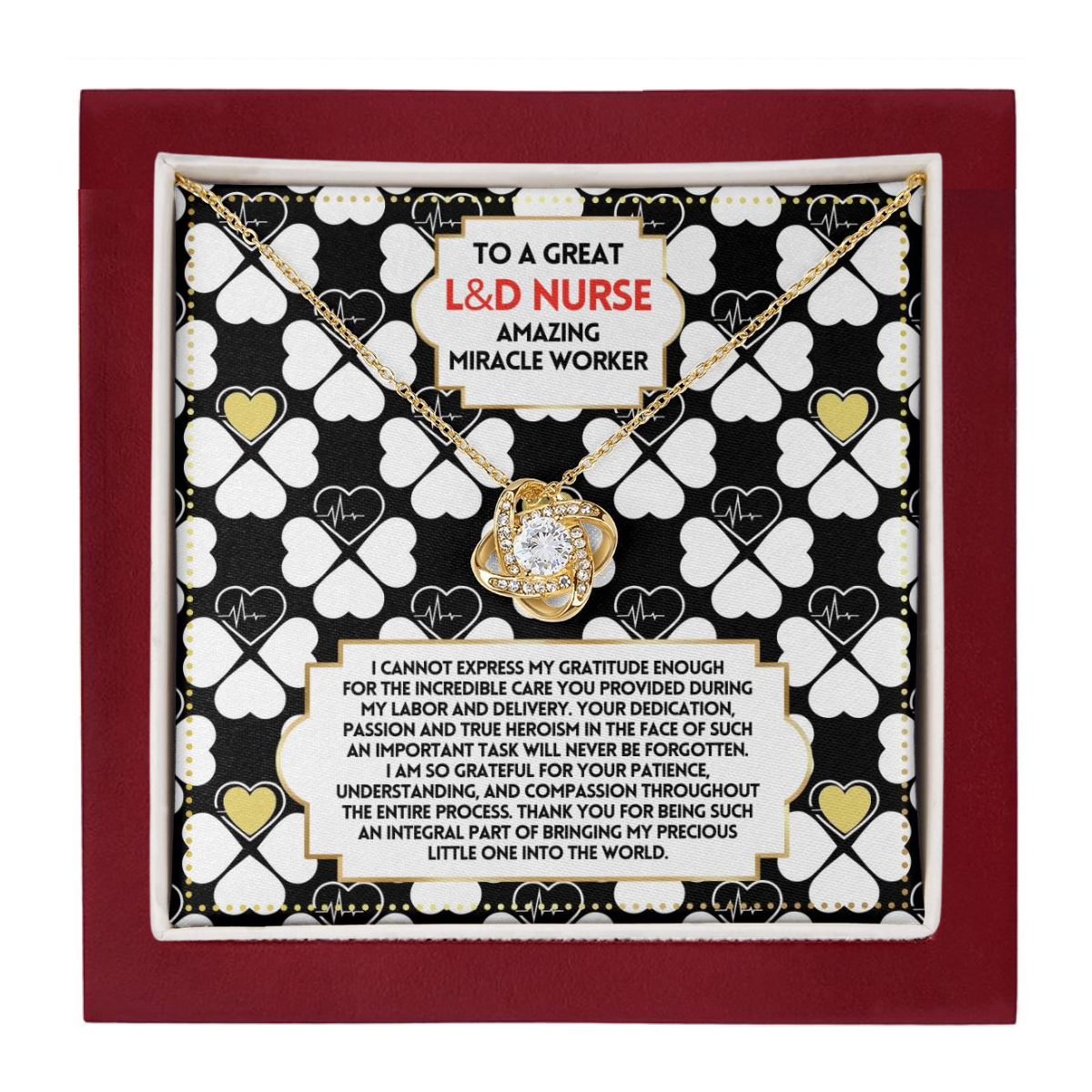 JGF Jewelry Gifts for Family Labor and Delivery Nurse Thank You Gifts