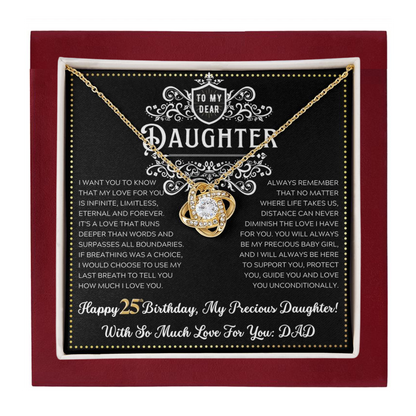 JGF Jewelry Gifts for Family 25 Year Old Female Daughter From Dad