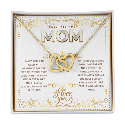 JGF Jewelry Gifts for Family Double Hearts Pendant Necklace For Women