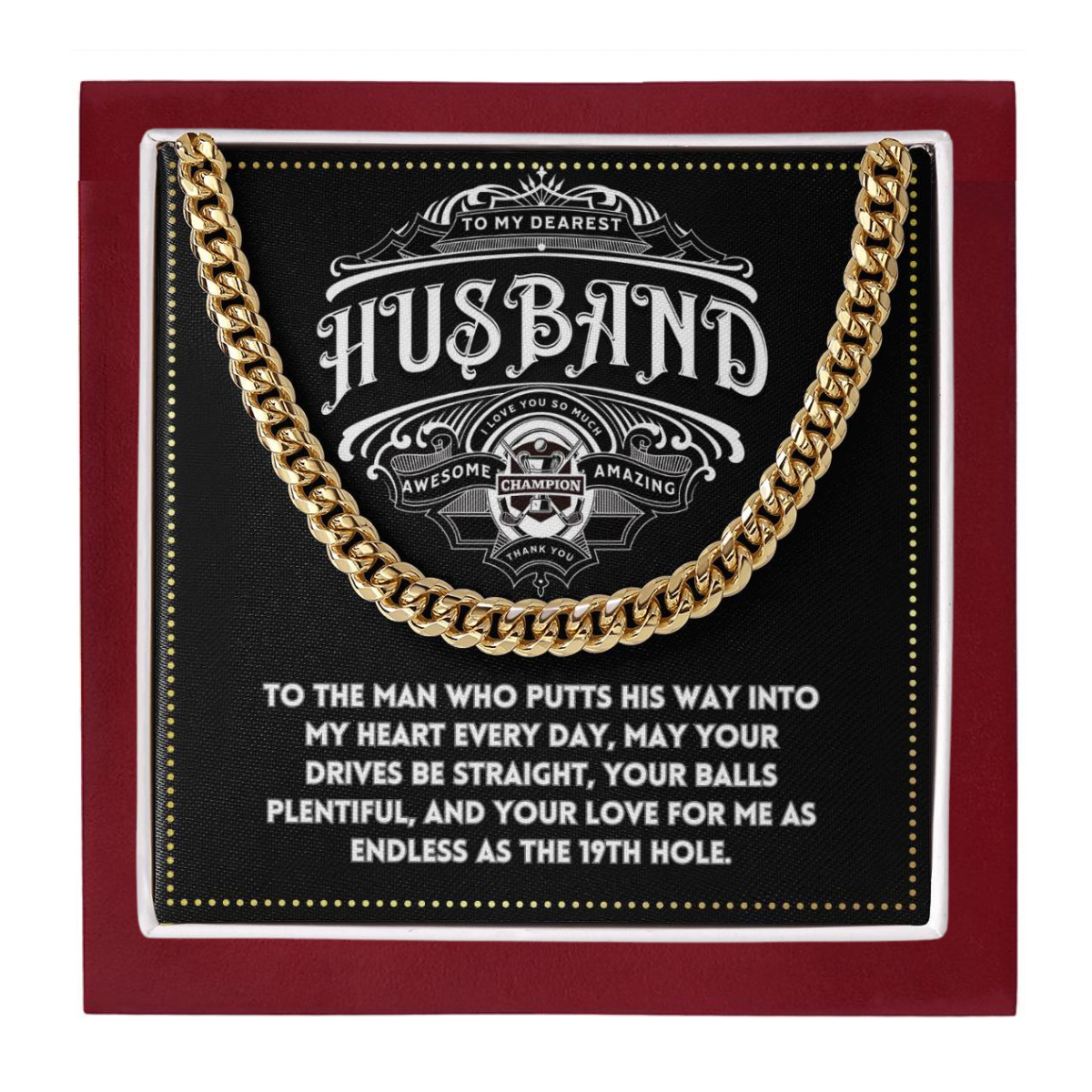 JGF Jewelry Gifts for Family Gifts For Golfers Husband Birthday From Wife