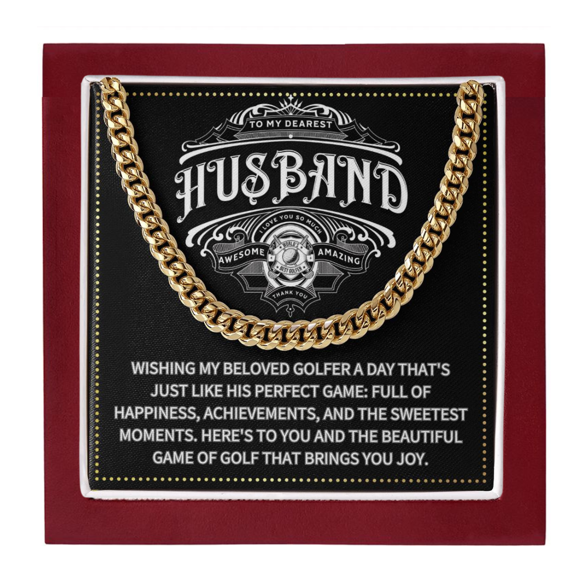 JGF Jewelry Gifts for Family Husband Golf Gifts 50 And Older Year Old Men