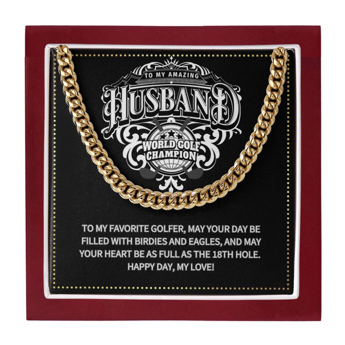 JGF Jewelry Gifts for Family Husband Golf Gift Card Birthday Ideas