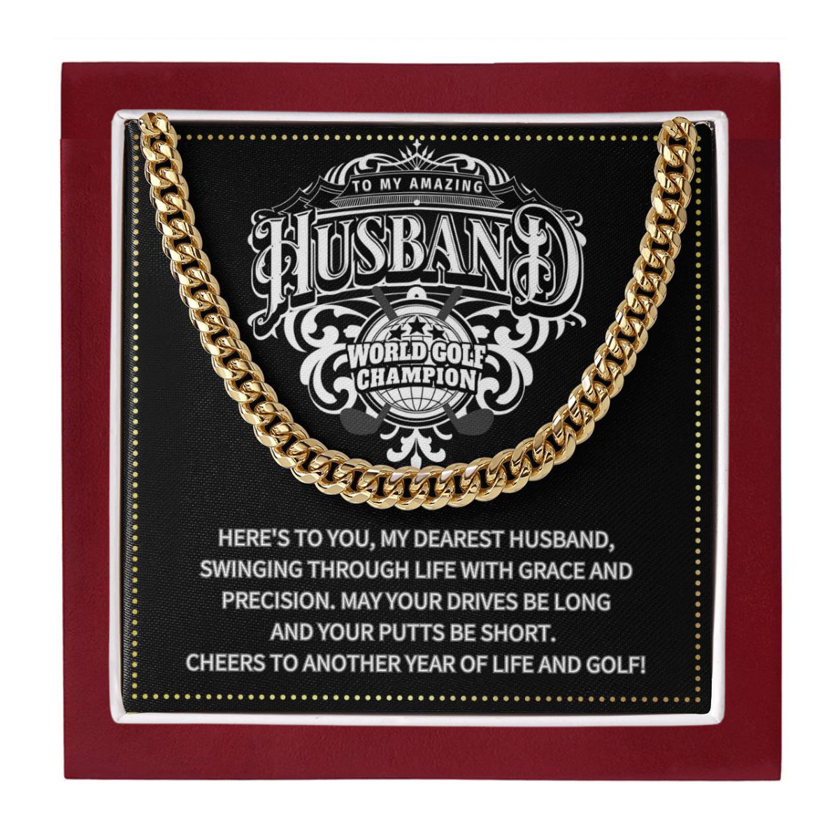 JGF Jewelry Gifts for Family Gifts For Men Anniversary Husband Golf
