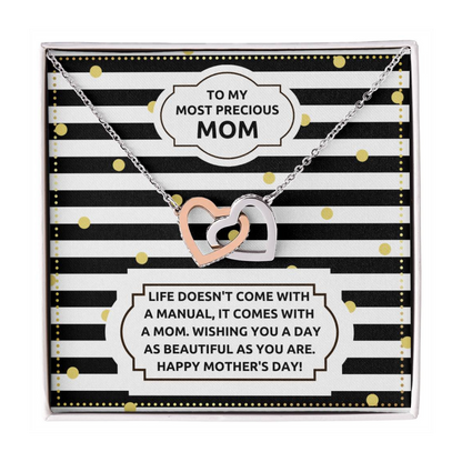 JGF Jewelry Gifts for Family Double Heart Pendant Necklace For Women