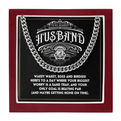 JGF Jewelry Gifts for Family To My Husband Cross Necklace For Him Golf Gift Ideas