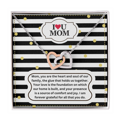 JGF Jewelry Gifts for Family Moms Birthday Gift From Daughter Heart Pendant Necklace