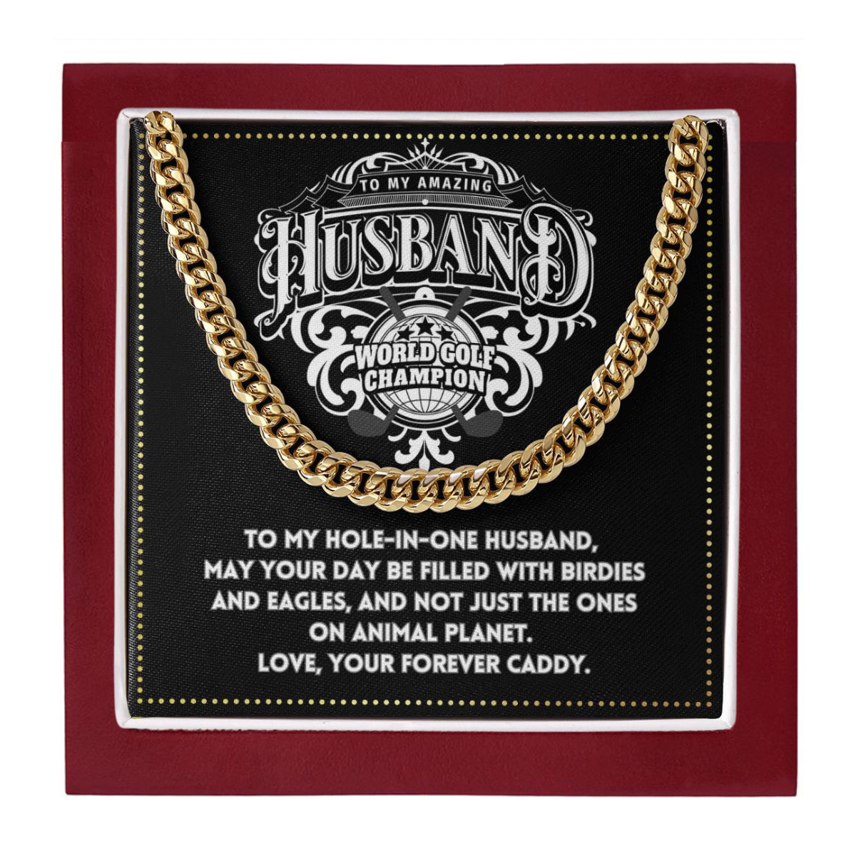 JGF Jewelry Gifts for Family Golf Theme 40th Birthday Gifts For Husband Golfer