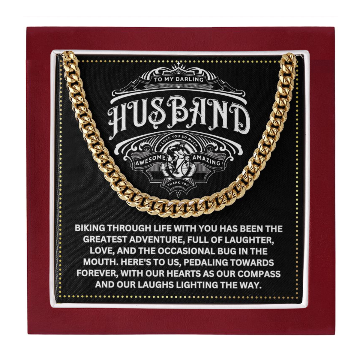 JGF Jewelry Gifts for Family Bicycle Husband Gifts 50 Year Old For Him