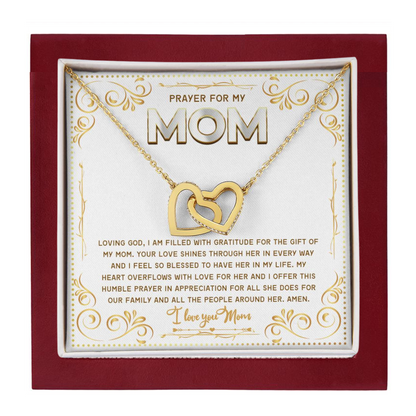 JGF Jewelry Gifts for Family Double Hearts Necklaces For Women