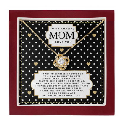 JGF Jewelry Gifts for Family I Love You Mom Necklace My Mommy