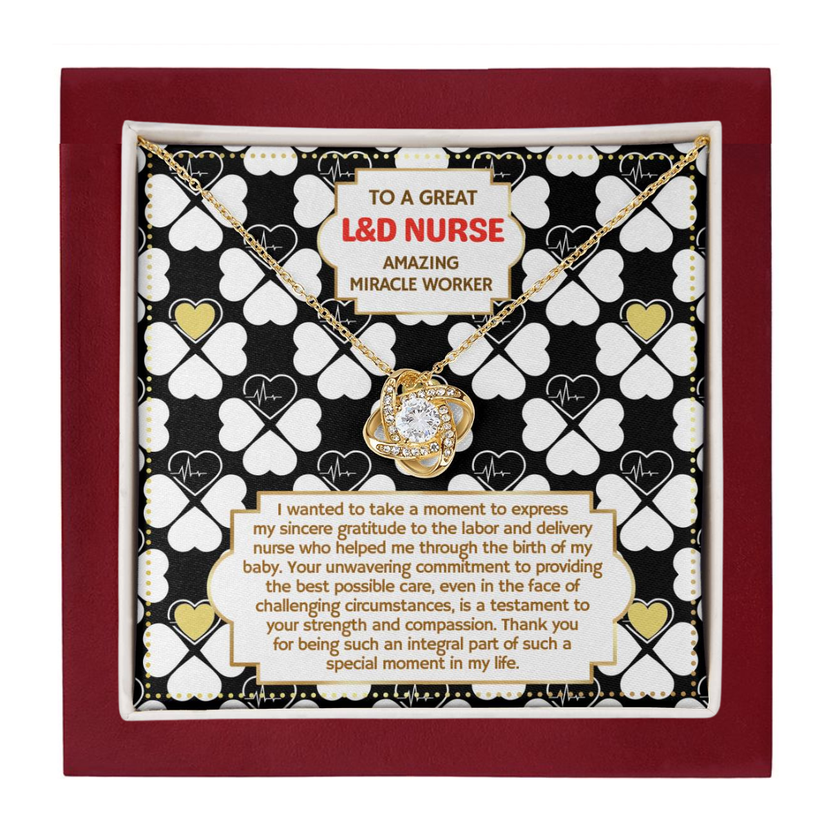 JGF Jewelry Gifts for Family Labor and Delivery Nurse Gifts