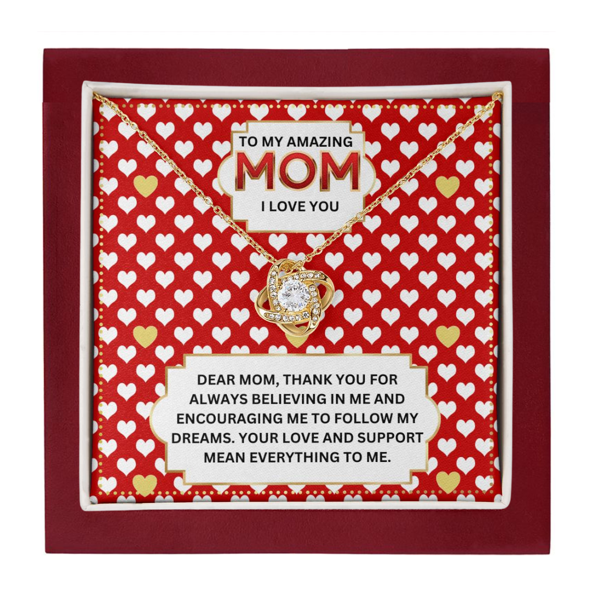 JGF Jewelry Gifts for Family I Love My Mommy Necklace for Mom