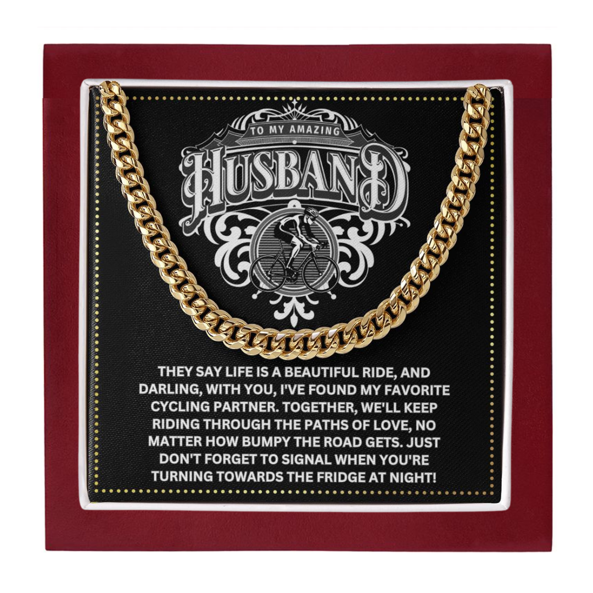 JGF Jewelry Gifts for Family Birthday Cyclist Husband Gifts For Men