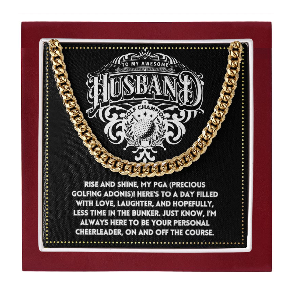 JGF Jewelry Gifts for Family Husband Golf Gifts 50th Birthday For Men