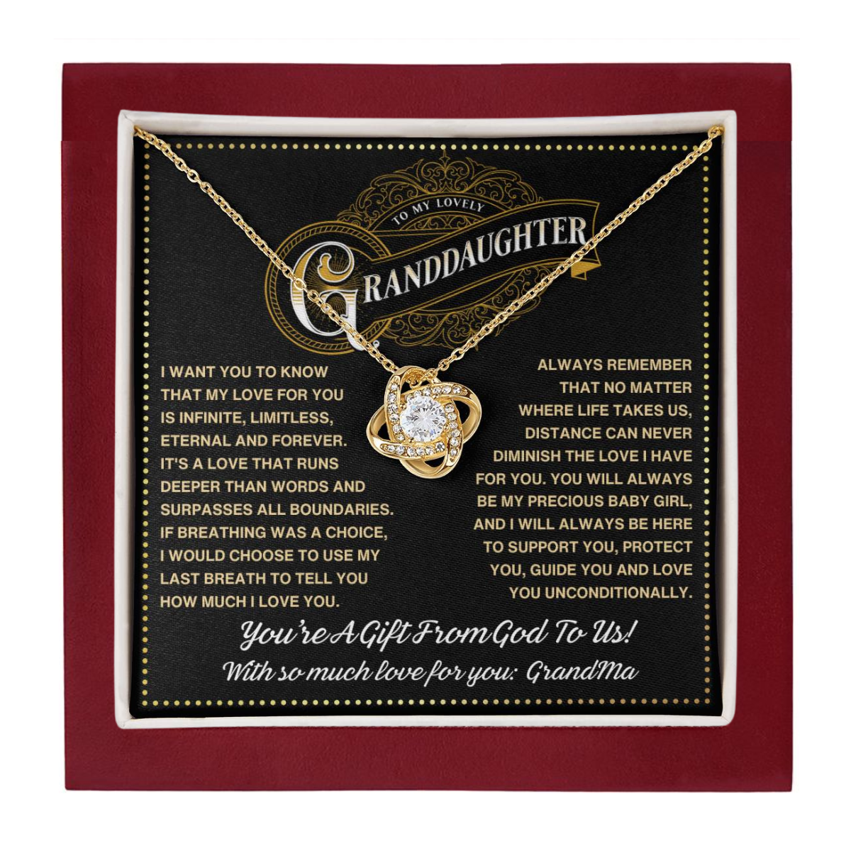 JGF Jewelry Gifts for Family Granddaughter Gifts From Grandma For Graduation