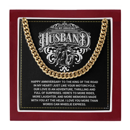 JGF Jewelry Gifts for Family Motorbike Husband Gifts Anniversary For Men