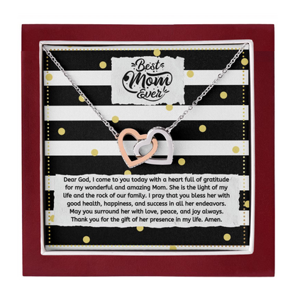 JGF Jewelry Gifts for Family Intertwined Hearts Necklace For Mom