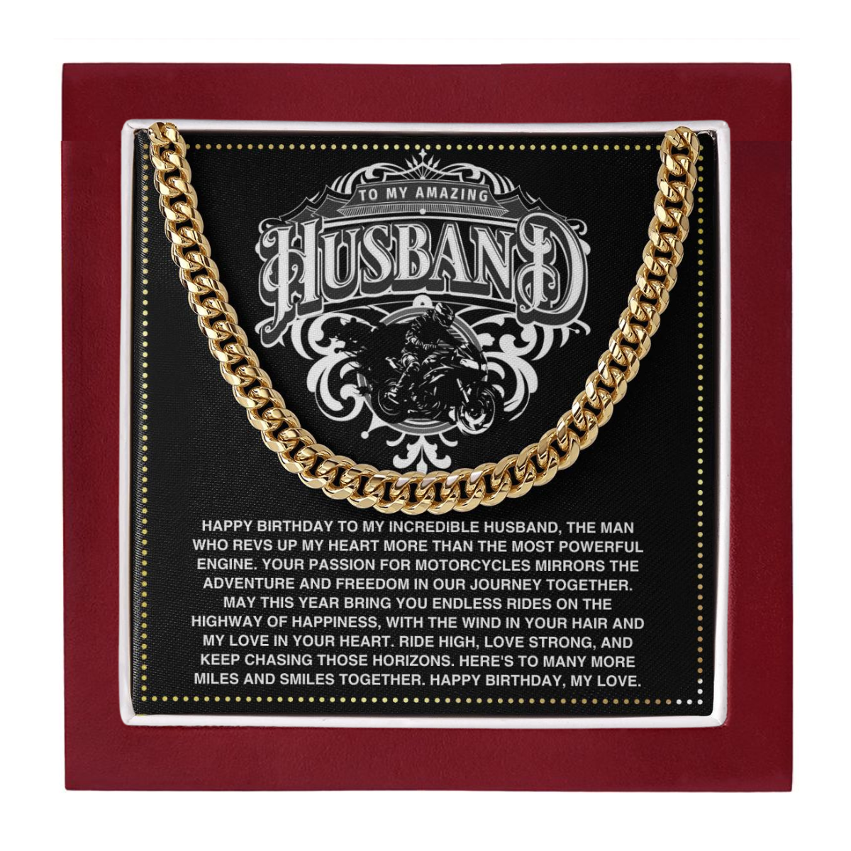 JGF Jewelry Gifts for Family Husband Birthday Gifts For Motorcycle Riders