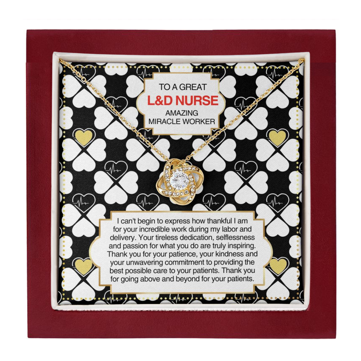 JGF Jewelry Gifts for Family L&D Nurse Thank You Gifts