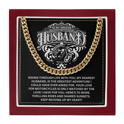 JGF Jewelry Gifts for Family Motorcycle Gifts For My Husband 40th Birthday