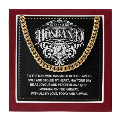 JGF Jewelry Gifts for Family Birthday Gifts For Husband Golf Theme