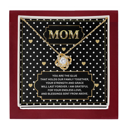JGF Jewelry Gifts for Family I Love Mommy Necklace For Mothers Day Birthday Message Card